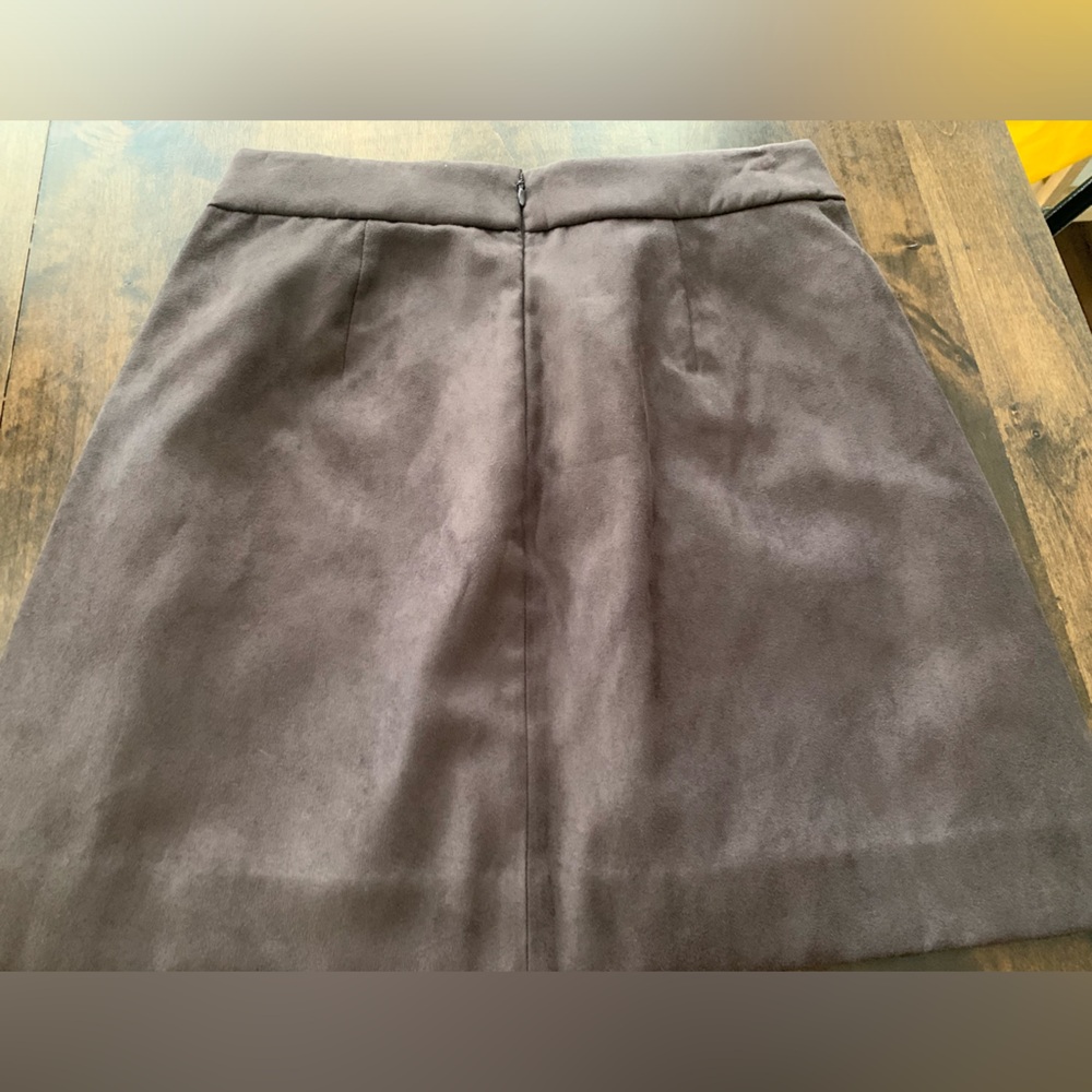 Jcrew factory faux suede skirt with pockets - Picture 4 of 7